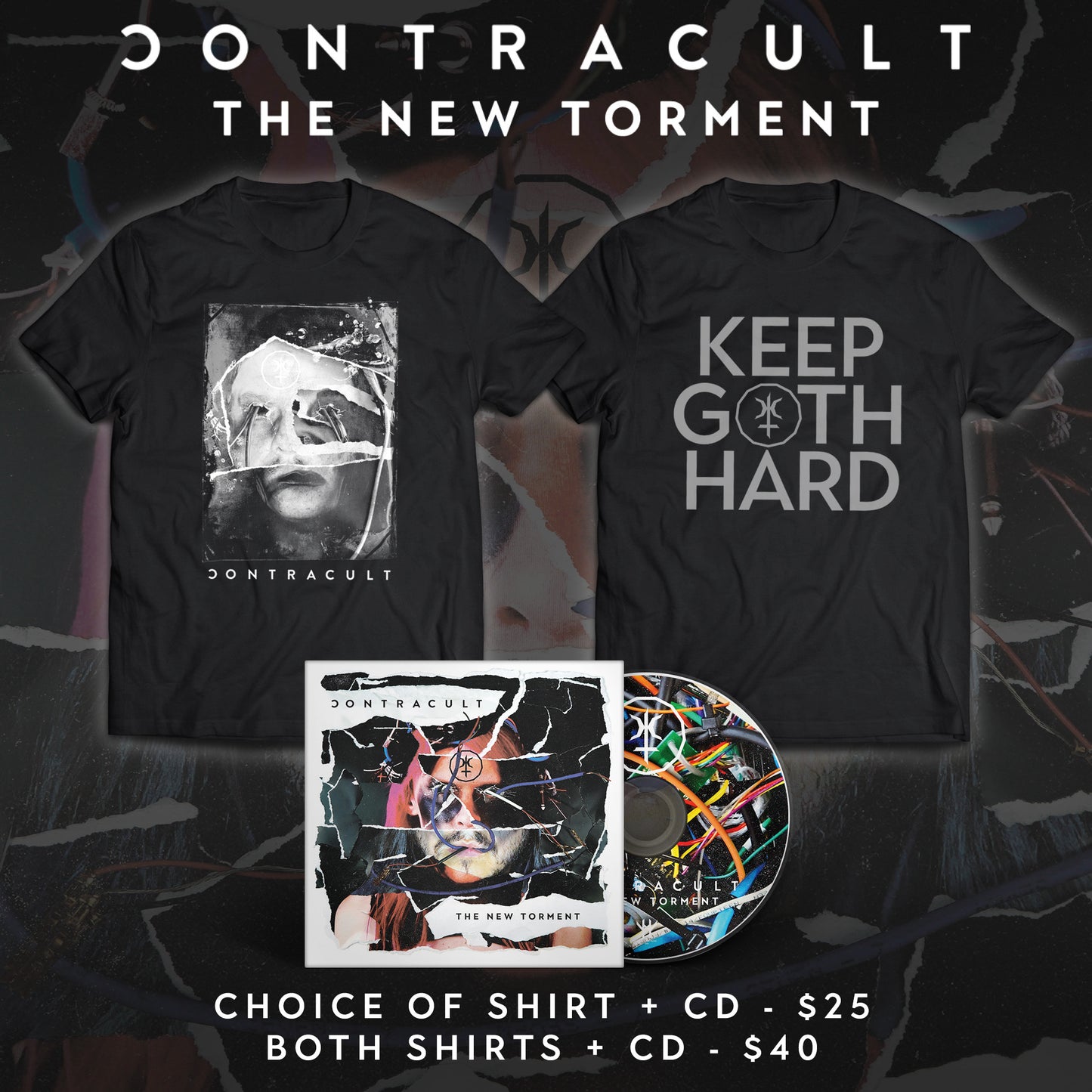 Contracult - New Torment Package (choice of ONE shirt + CD - $25 )